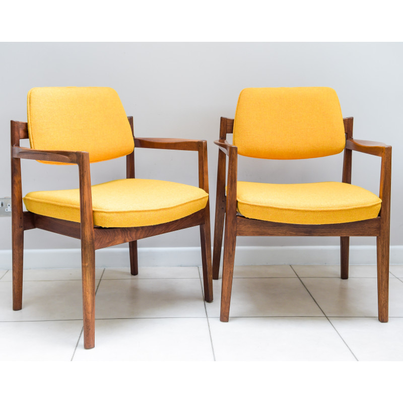 Paar vintage fauteuils van Jens Risom, 1968