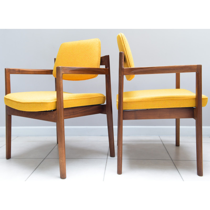 Paar vintage fauteuils van Jens Risom, 1968