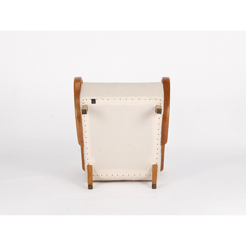Vintage boucle fauteuil van Jindrich Halabala voor Spojene Up Zavody, jaren 1940