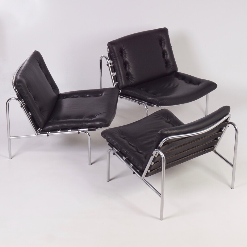 Set of 3 easy chairs model SZ077 by Martin Visser for t Spetrum - 1960s