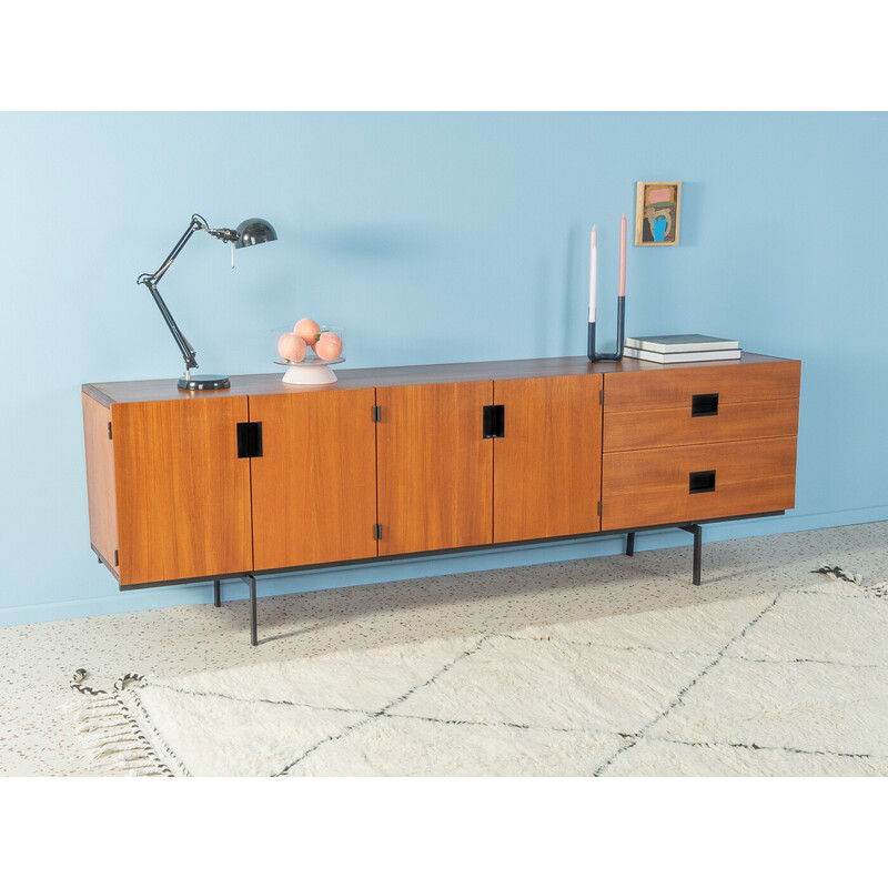 Credenza vintage in teak e acciaio di Cees Braakman per Pastoe, Paesi Bassi 1954