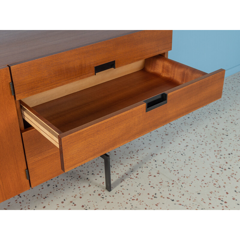 Credenza vintage in teak e acciaio di Cees Braakman per Pastoe, Paesi Bassi 1954