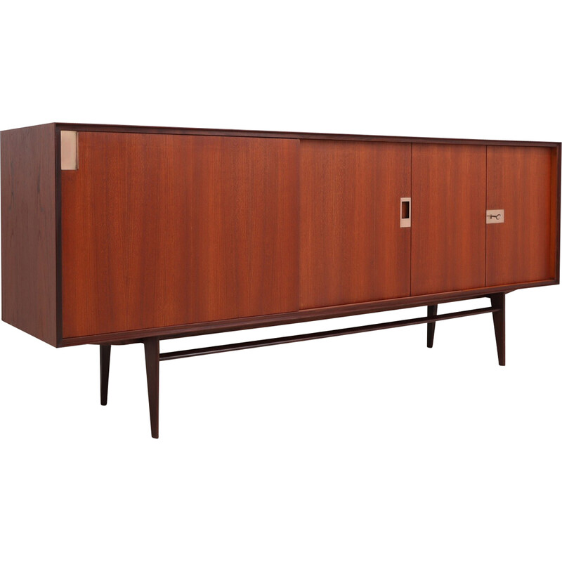 Credenza in teak di metà secolo di E. Palutari per Vittorio Dassi, 1950