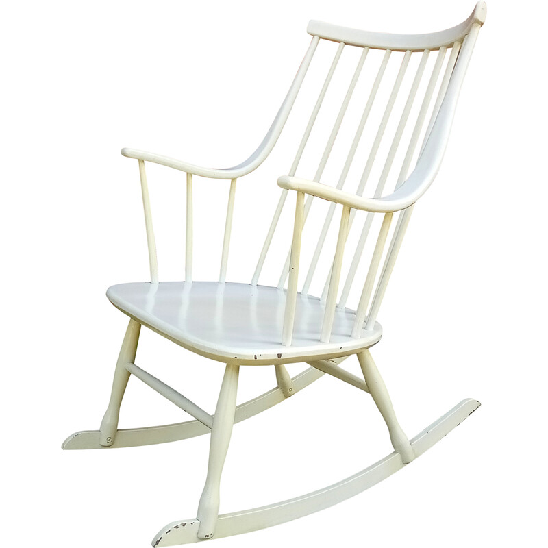 Chaise à bascule suédoise vintage de Lena Larsson pour Nesto