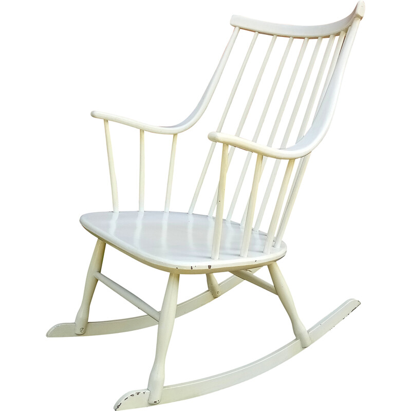 Swedish vintage rocking chair by Lena Larsson for Nesto