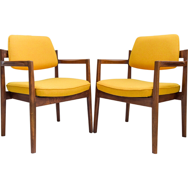 Pair of vintage armchairs by Jens Risom, 1968