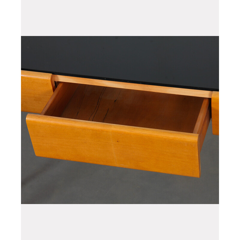 Vintage wood and opaline console, 1960