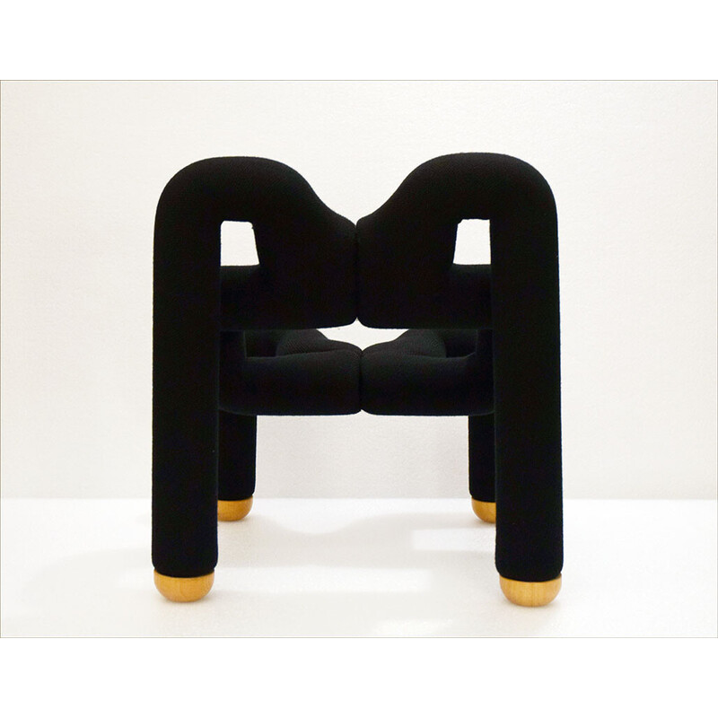 Vintage Ekstrem sculptural armchair by Terje Ekstrom for Stokke, 1980s