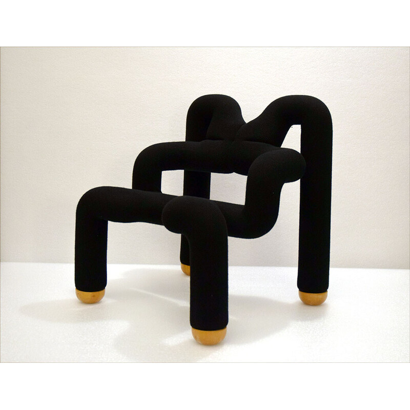Vintage Ekstrem sculptural armchair by Terje Ekstrom for Stokke, 1980s