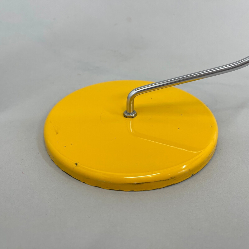 Vintage yellow desk lamp by Josef Hůrka, Czechoslovakia 1960s