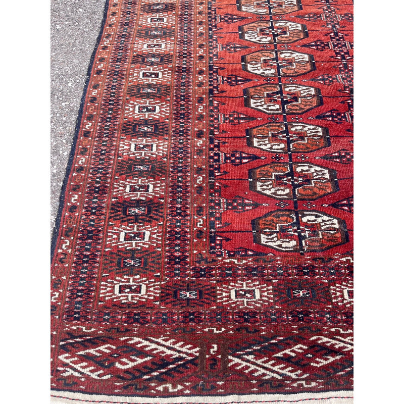 Vintage handgeknoopt Afghaans tapijt, 1970