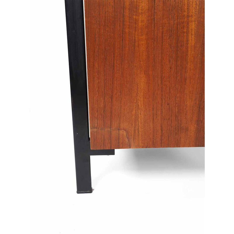 Vintage Japanese series teak veneer desk by Cees Braakman for Ums Pastoe, 1960