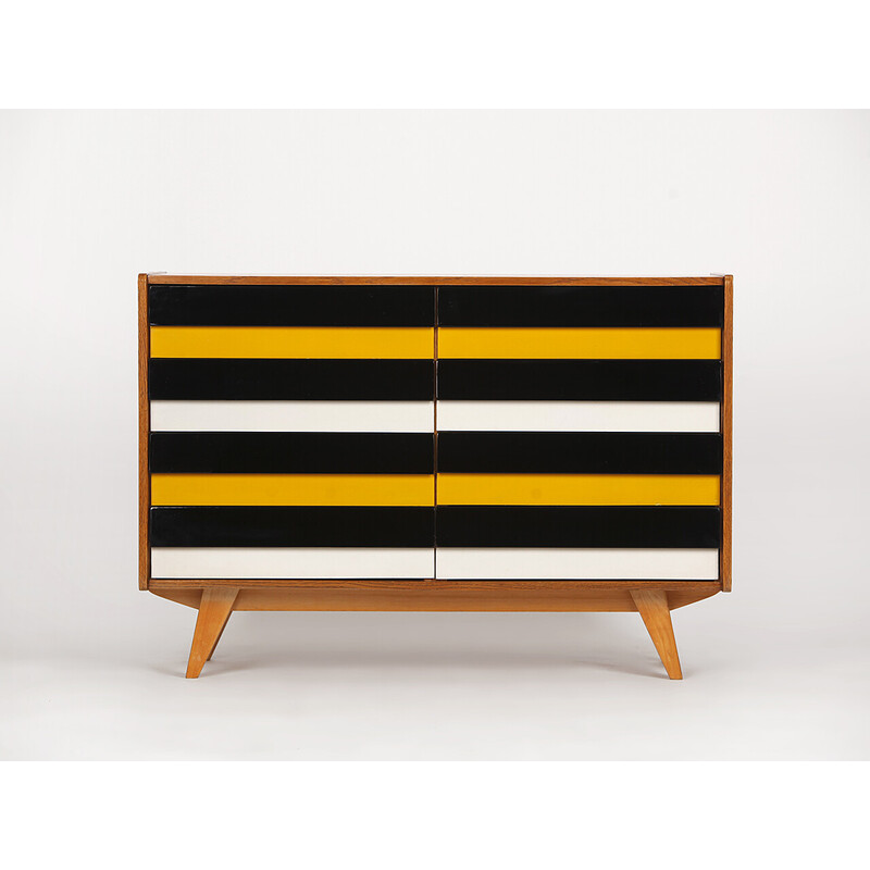 Vintage sideboard U 453 with multicolored drawers by Jiri Jiroutek for Interier Praha, Czechoslovakia 1960s