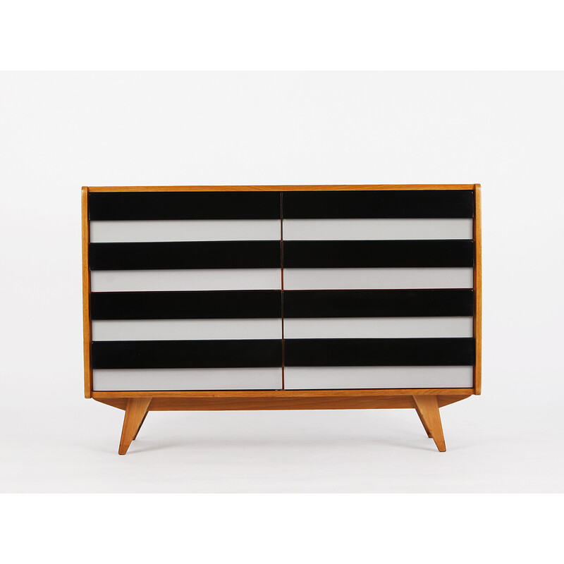 Vintage sideboard U 453 with multicolored drawers by Jiri Jiroutek for Interier Praha, Czechoslovakia 1960s