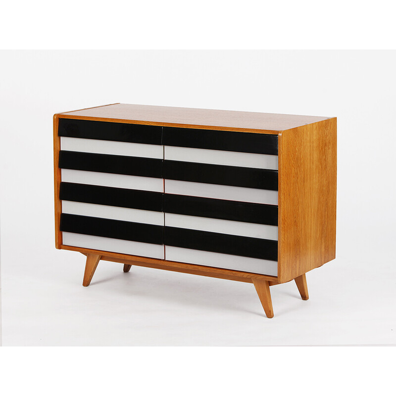 Vintage sideboard U 453 with multicolored drawers by Jiri Jiroutek for Interier Praha, Czechoslovakia 1960s