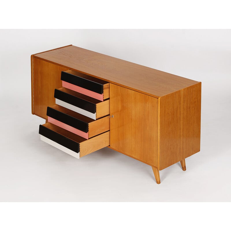 Credenza vintage modello U-460 di Jiri Jiroutek per Interier Praha, Cecoslovacchia 1960