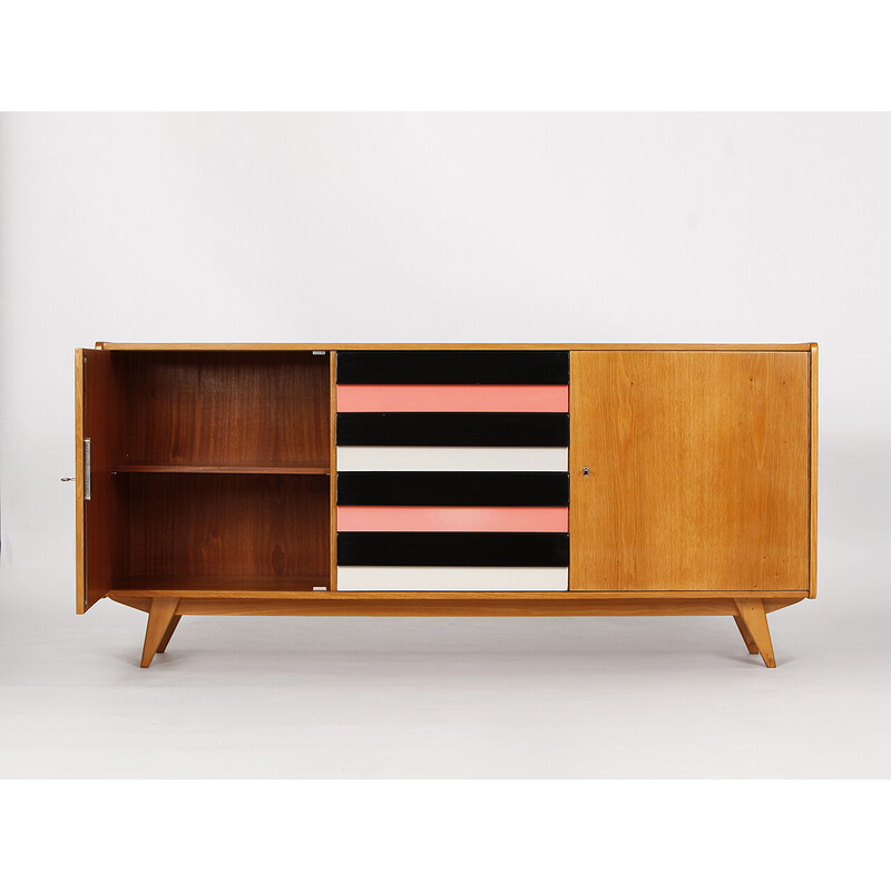 Credenza vintage modello U-460 di Jiri Jiroutek per Interier Praha, Cecoslovacchia 1960