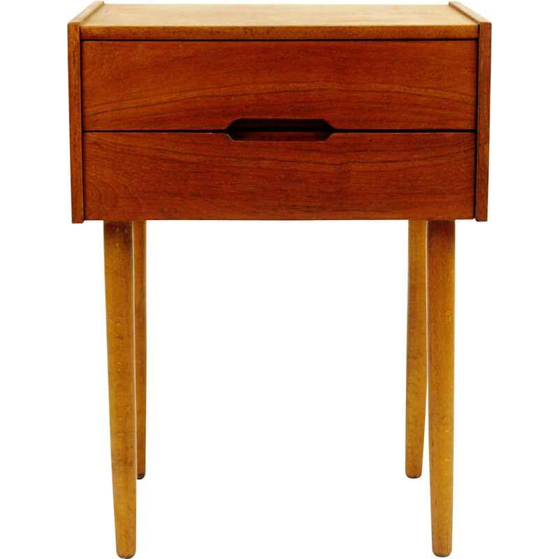 Scandinavian vintage teak chest of drawers by Aksel Kjersgaard for Odder, Denmark 1960s