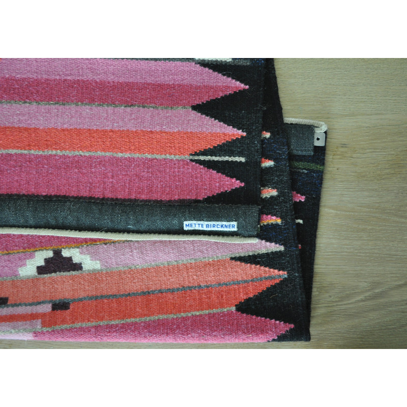 Tappezzeria danese vintage in lana intrecciata a mano di Mette Birckner, anni 2005