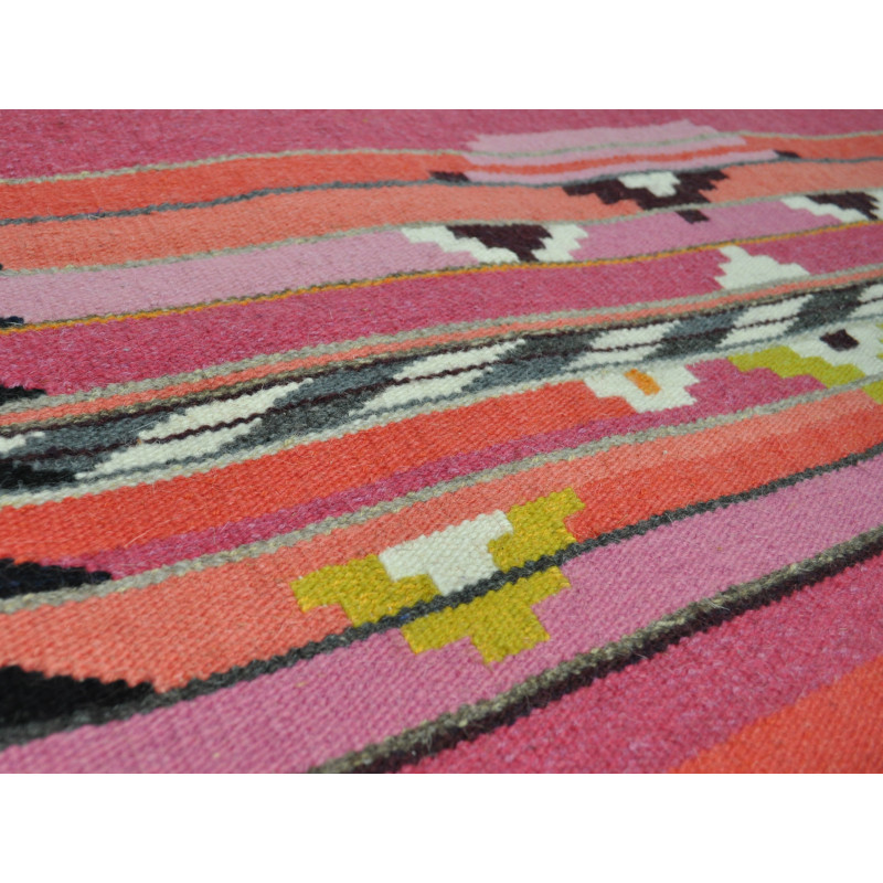 Vintage Danish in handwoven wool tapestry by Mette Birckner, 2005s