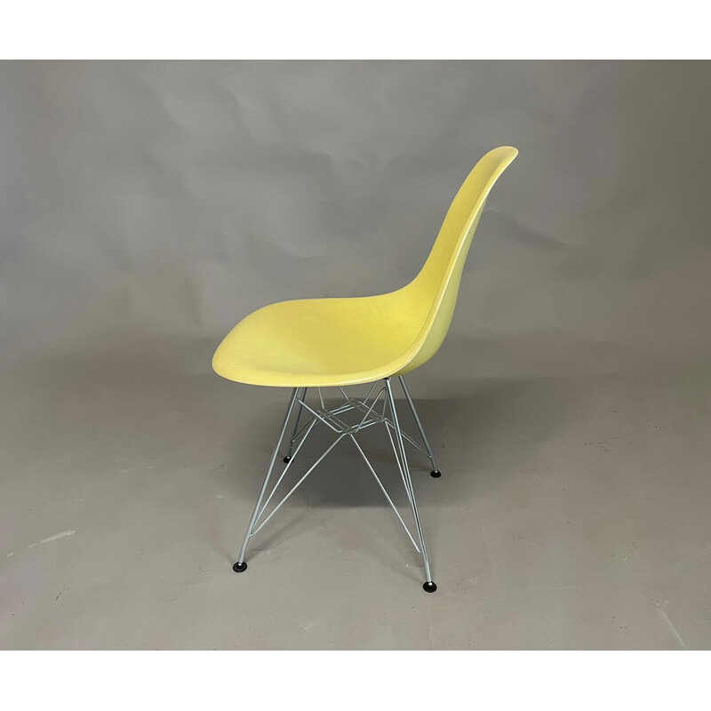 Gelber Dax Beistellstuhl von Charles und Ray für Herman Miller, USA 1970er Jahre