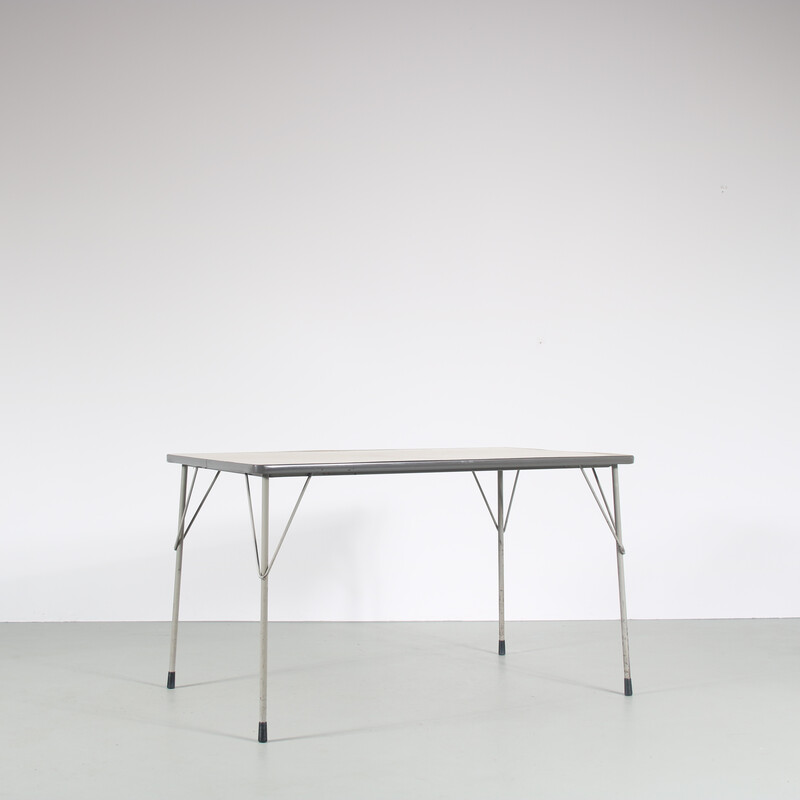 Vintage dining table by Wim Rietveld for Gispen, Netherlands 1950s