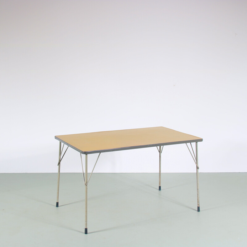 Vintage dining table by Wim Rietveld for Gispen, Netherlands 1950s