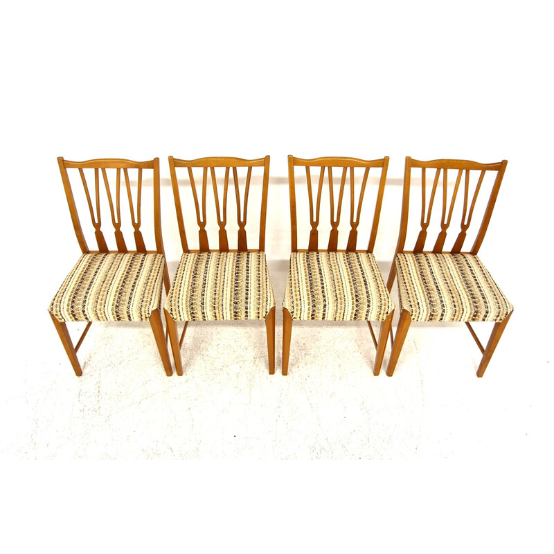 Set of 4 vintage "Trim" chairs by Nils Jonsson for Troeds, Sweden 1950