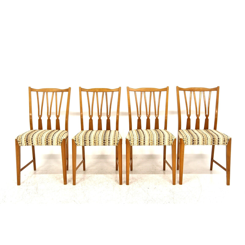 Set di 4 sedie vintage "Trim" di Nils Jonsson per Troeds, Svezia 1950