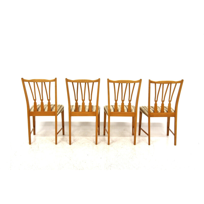 Set of 4 vintage "Trim" chairs by Nils Jonsson for Troeds, Sweden 1950
