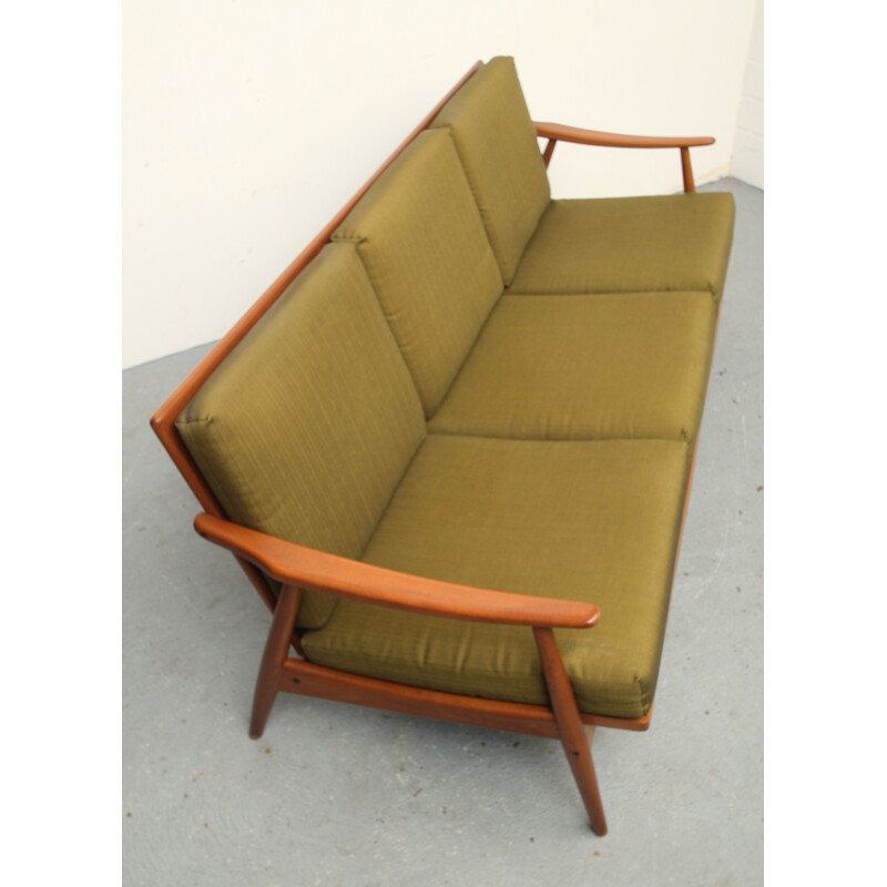 3-seater sofa in kaki - 1960s