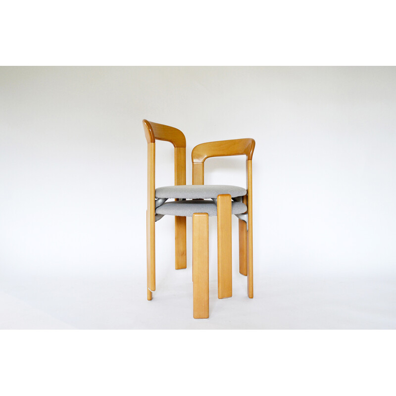 Coppia di sedie da pranzo vintage di Bruno Rey per Kusch Co, anni '70