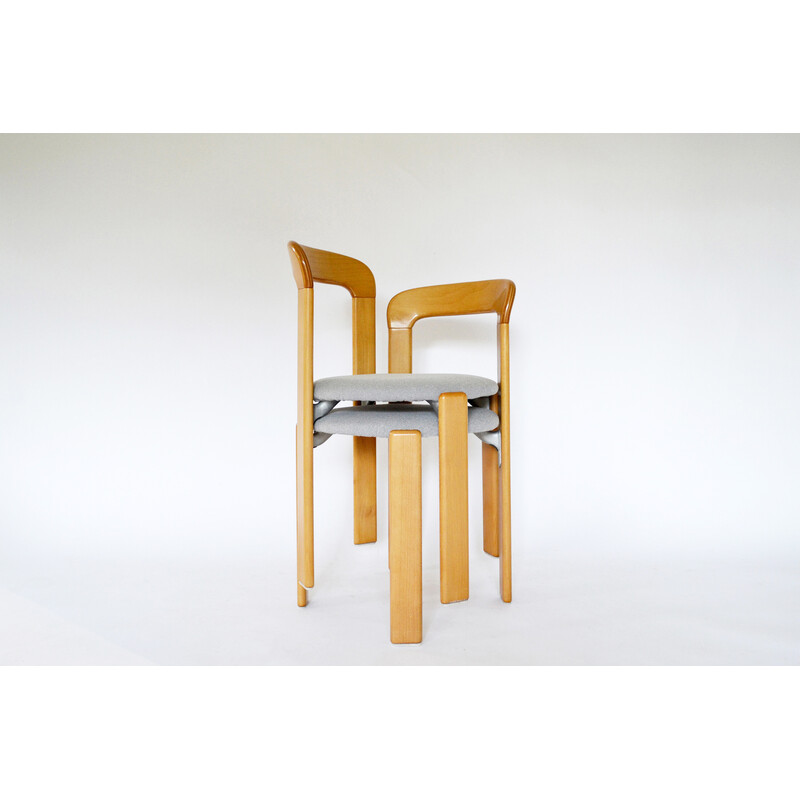 Pair of vintage dining chairs by Bruno Rey for Kusch+Co, 1970s