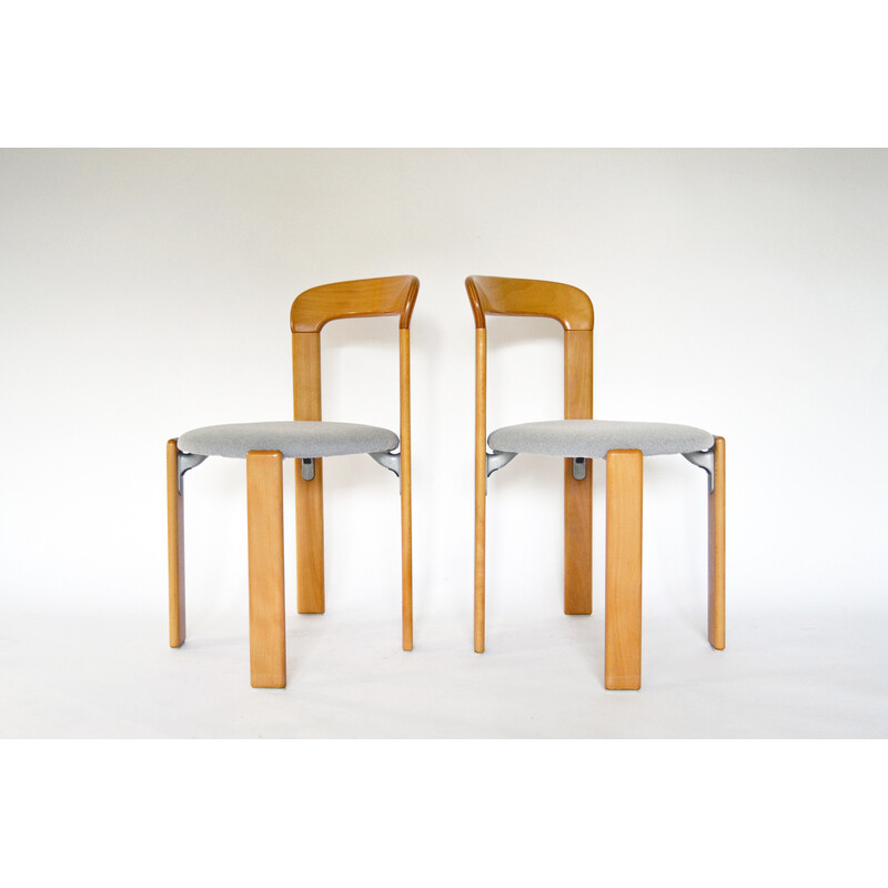 Par de cadeiras de jantar vintage de Bruno Rey para Kusch Co, 1970s