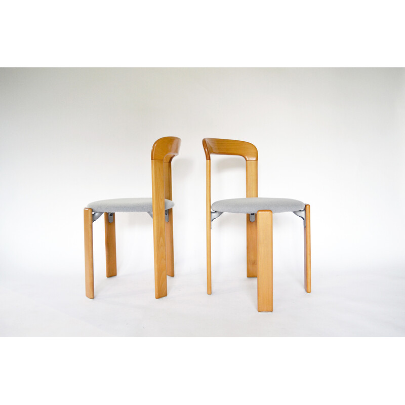 Pair of vintage dining chairs by Bruno Rey for Kusch+Co, 1970s