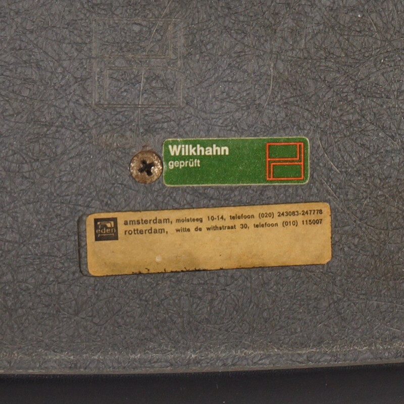 Fauteuil de bureau Wilkhahn en cuir noir - 1970