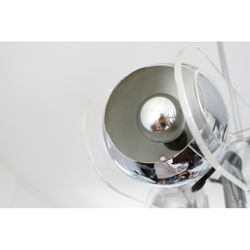 Lámpara colgante vintage 540 en vidrio acrílico de Gino Sarfatti para Arteluce Milano, 1968