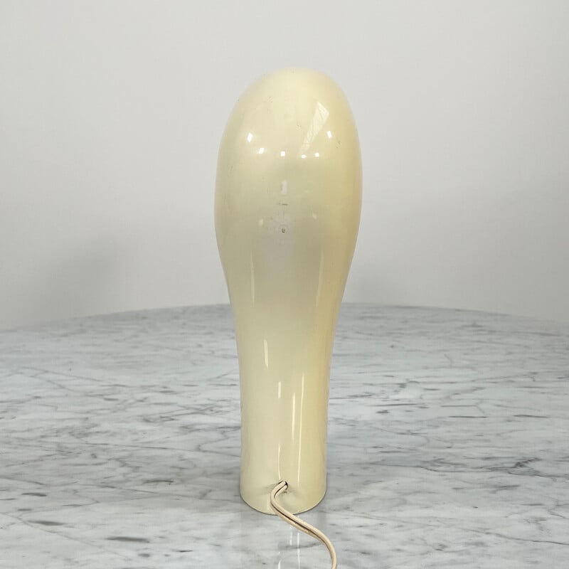 White "Pelota" vintage lamp by Cesare Casati and C. Emanuele Ponzio for Lamperti, Italy 1970s