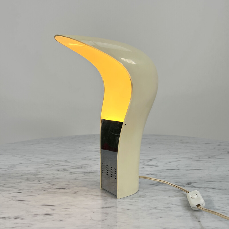 Weiße 'Pelota'-Lampe von Cesare Casati und C. Emanuele Ponzio für Lamperti, Italien 1970er Jahre