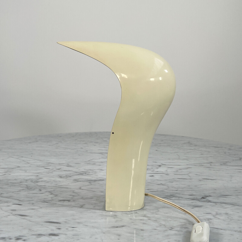 Lampe vintage 'Pelota' blanche par Cesare Casati et C. Emanuele Ponzio pour Lamperti, Italie 1970