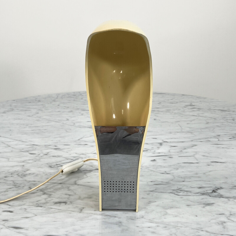 Witte 'Pelota' vintage lamp van Cesare Casati en C. Emanuele Ponzio voor Lamperti, Italië 1970