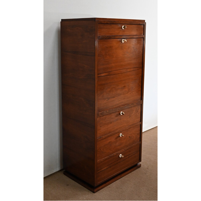 Vintage Art deco secretary in Rio rosewood, 1900s