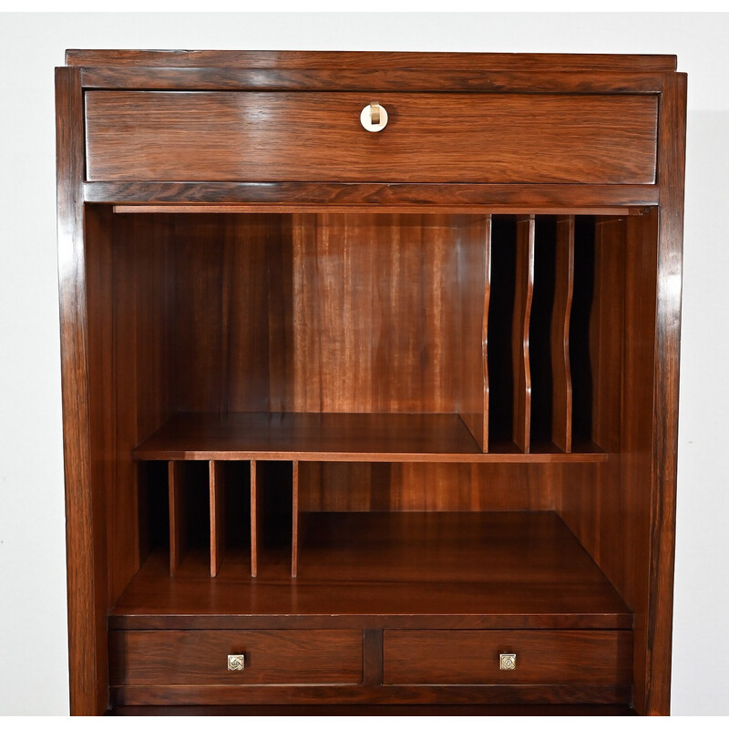 Vintage Art deco secretary in Rio rosewood, 1900s