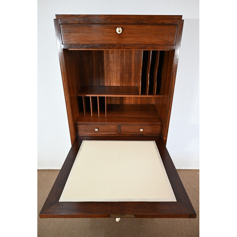 Vintage Art deco secretary in Rio rosewood, 1900s