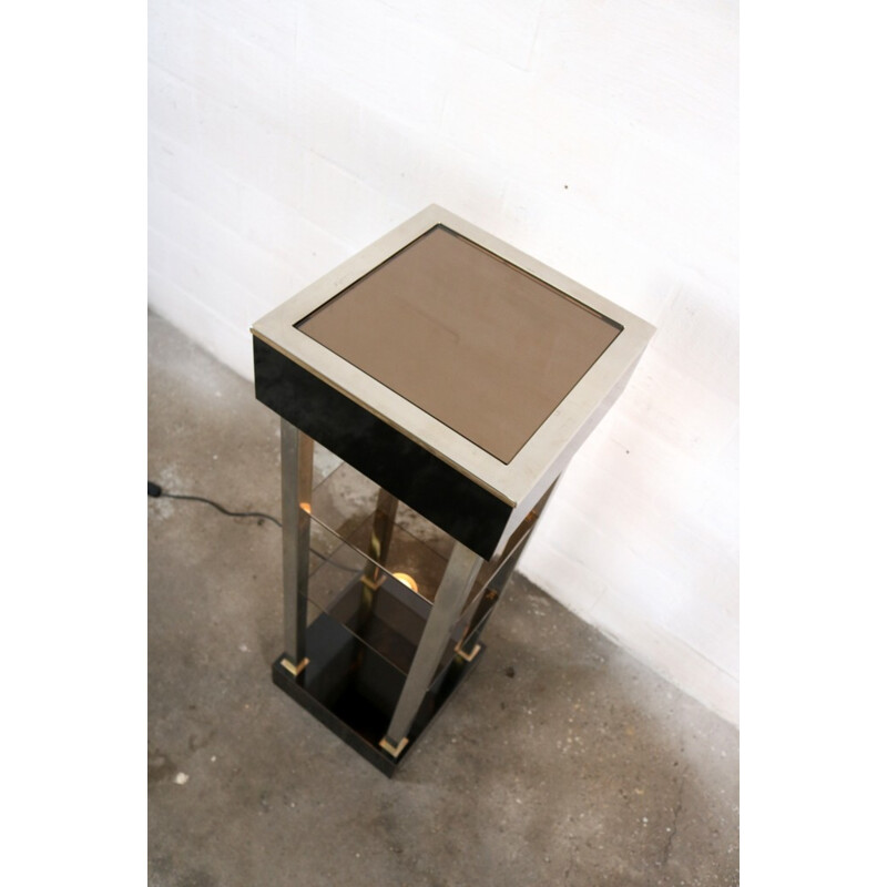 Belgochrom console with lamp - 1970s