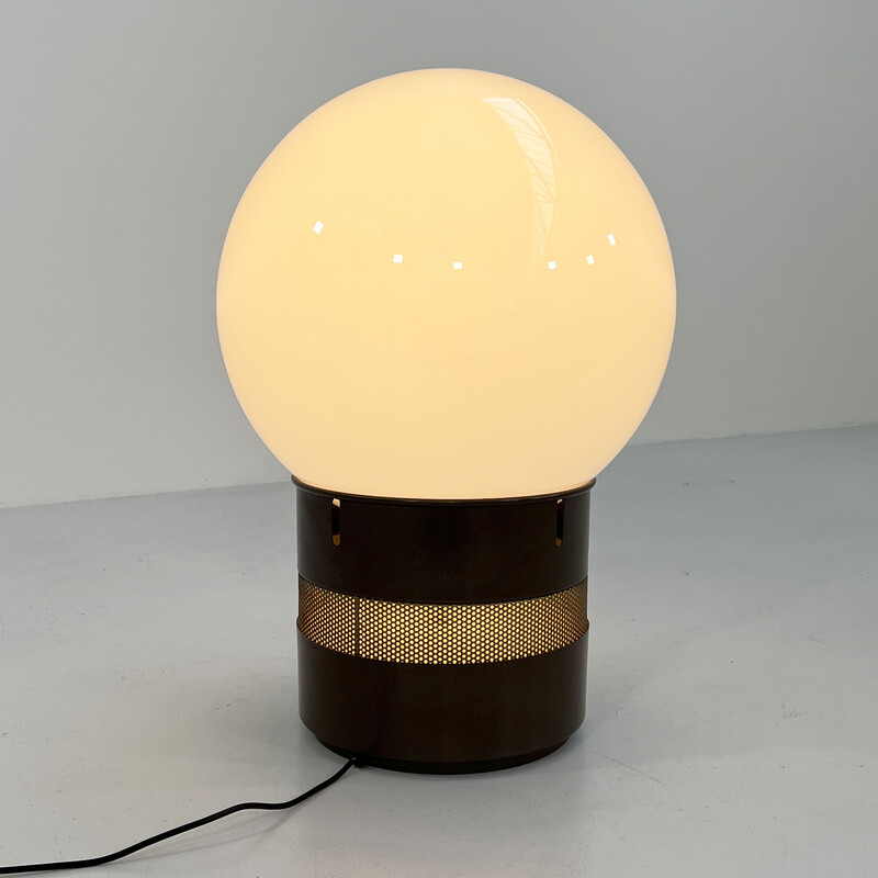 Vintage Mezzoracolo Lampe aus Metall und Glas von Gae Aulenti für Artemide, 1970er Jahre