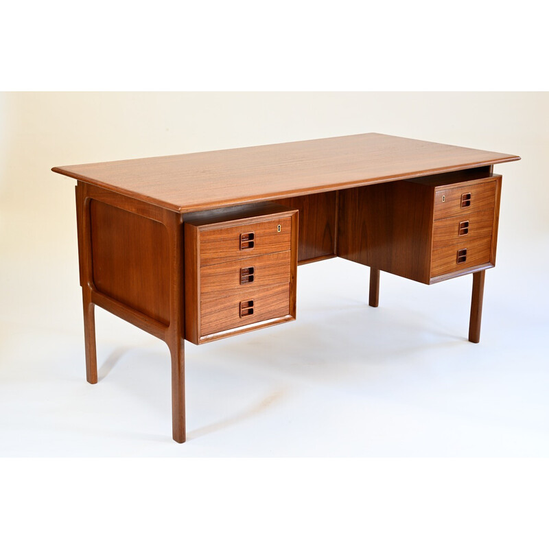 Vintage Danish teak desk by Arne Vodder