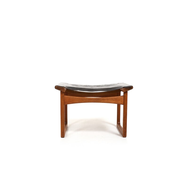 Vintage China stool by E. Larsen and Aksel B. Madsen for Pontoppidan, Denmark 1951