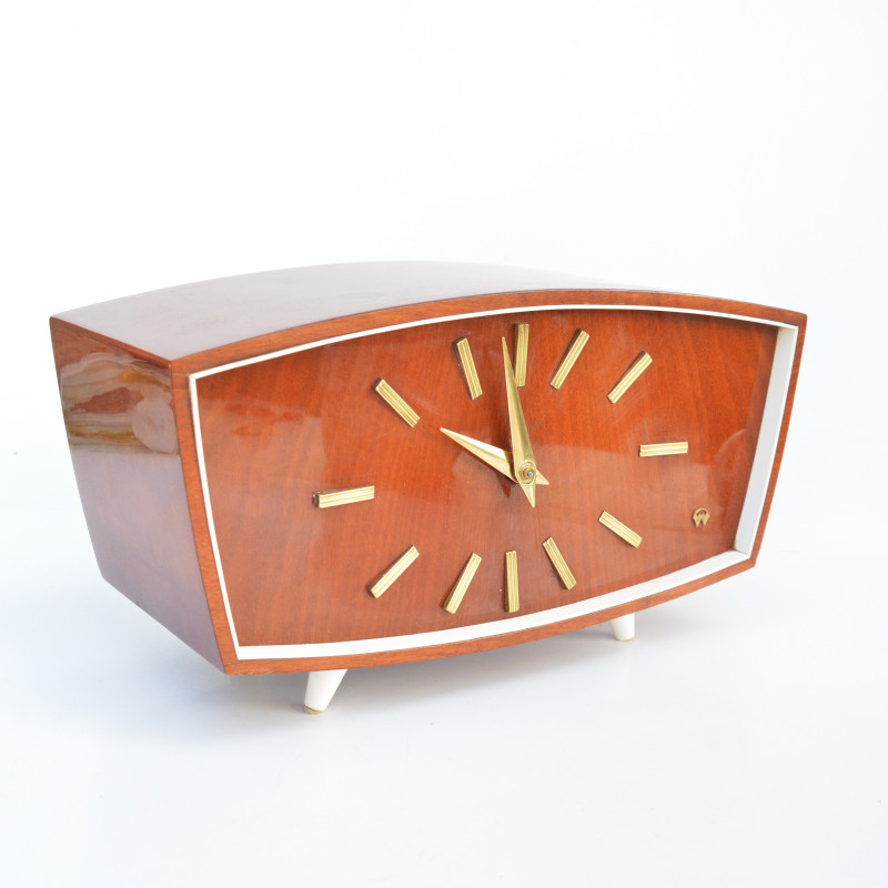 Vintage fireplace clock Fm Sonneberg, Germany 1960s