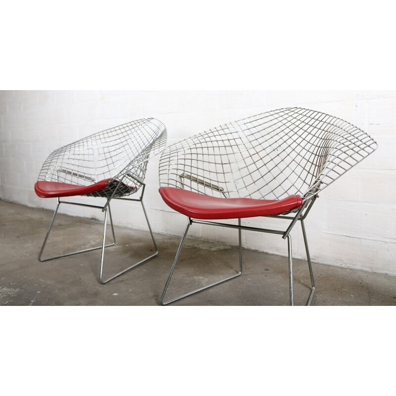 Pair of Diamond chairs by Harry Bertoia, KNOLL - 1960s**